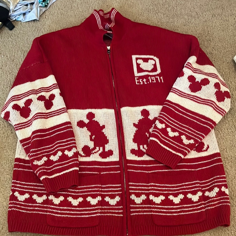Beautiful red Disney sweater